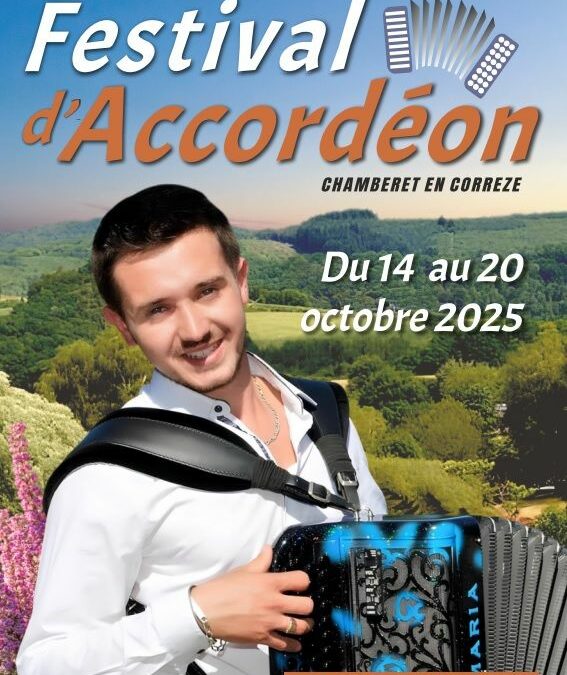 Festival d’Accordéon de Chamberet (19), du 14 au 20 octobre 2025.